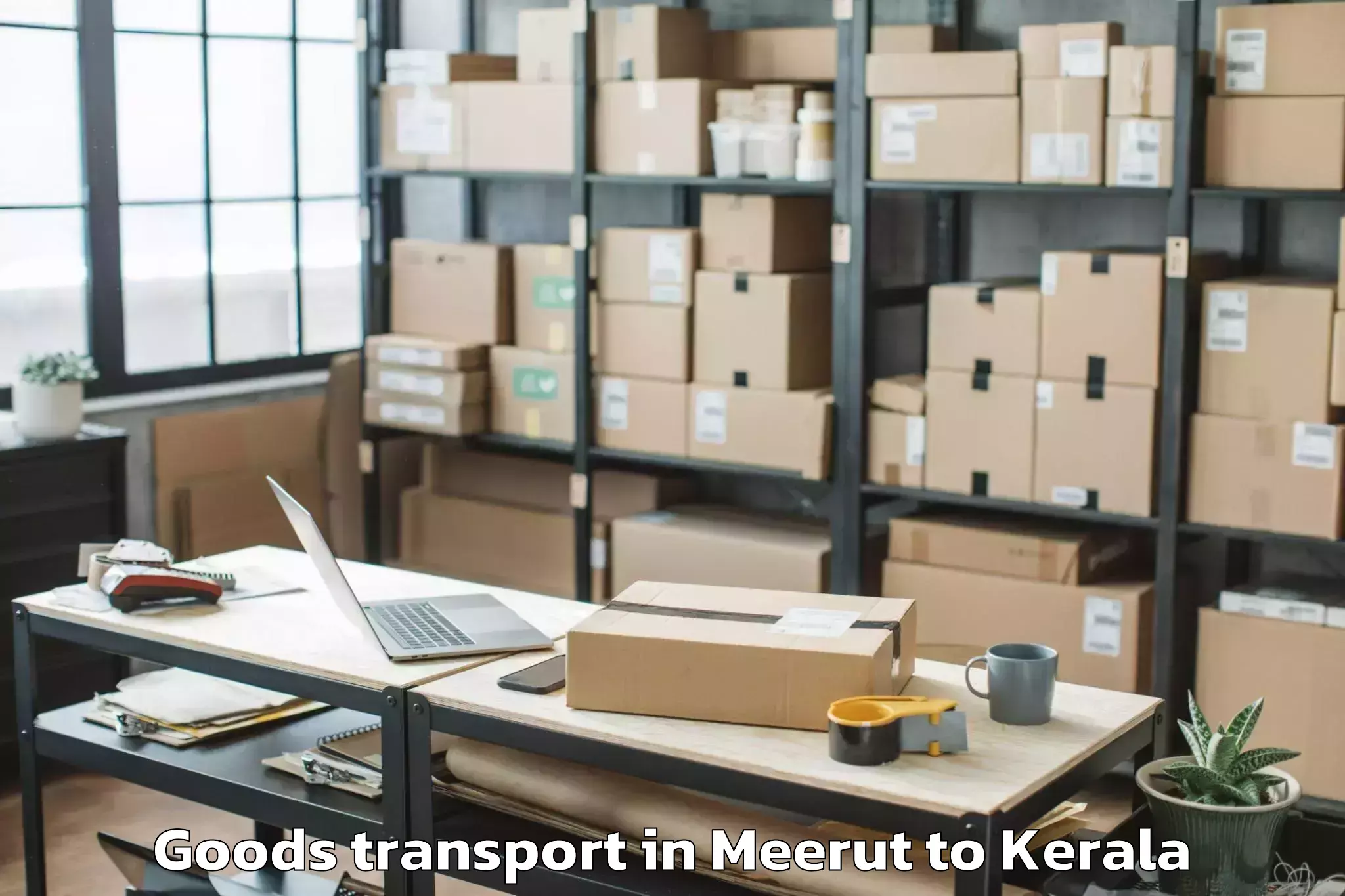 Book Meerut to Mall Of Joy Thrissur Goods Transport